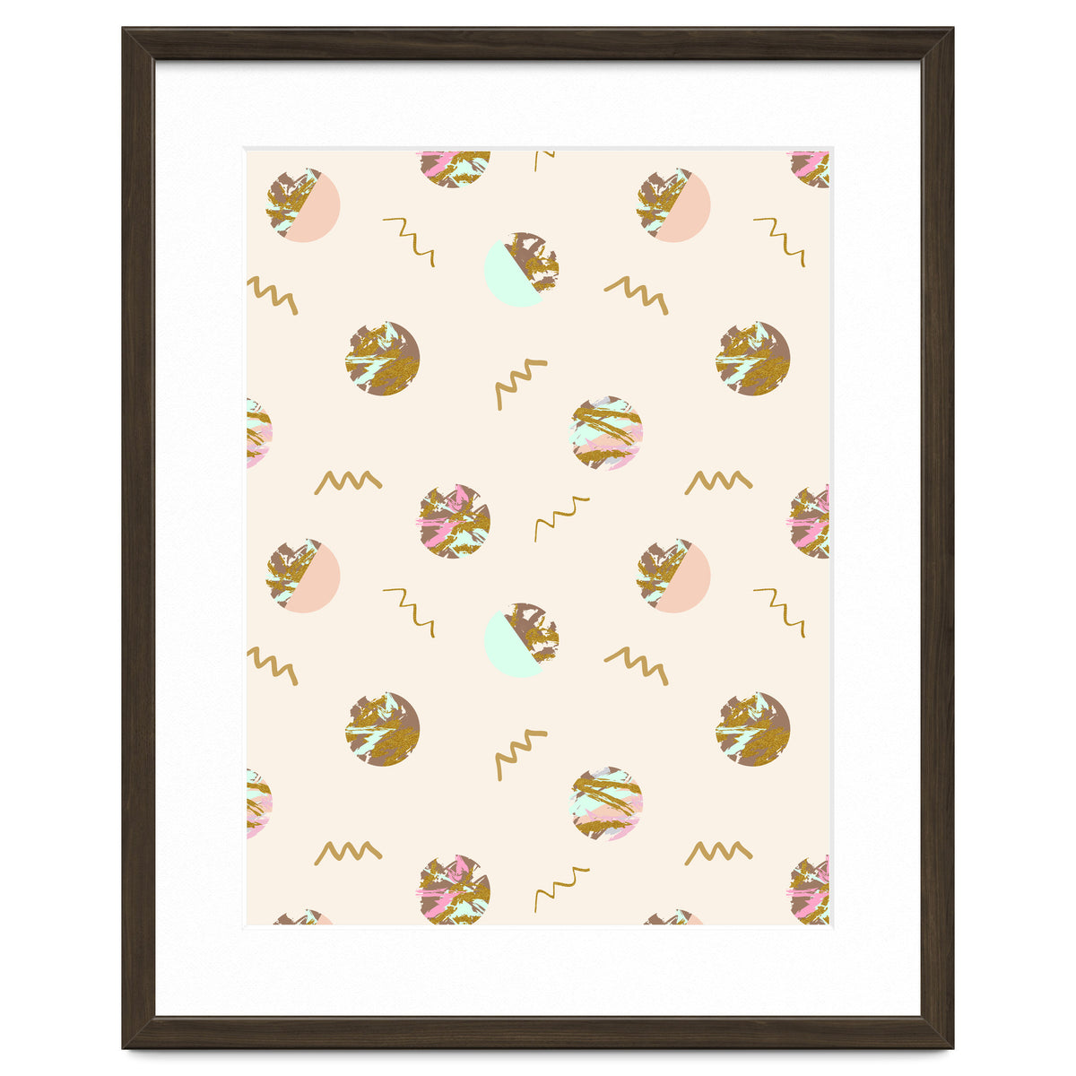 Abstract geometric vector painting