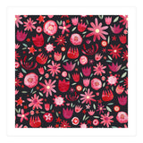Summer Flower Circle Dark (Print Only) thumbnail