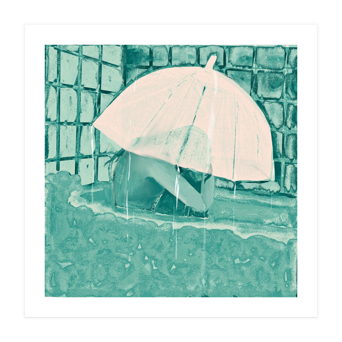 Girl in bathtub  (Print Only)