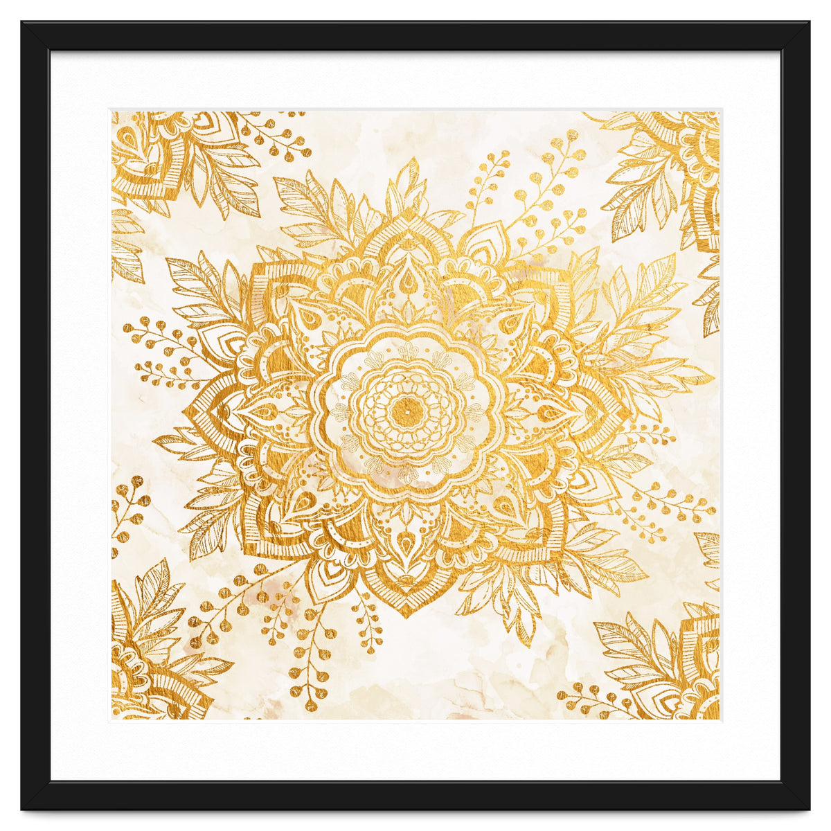 Queen Starring of Mandala-Gold Sunflower I