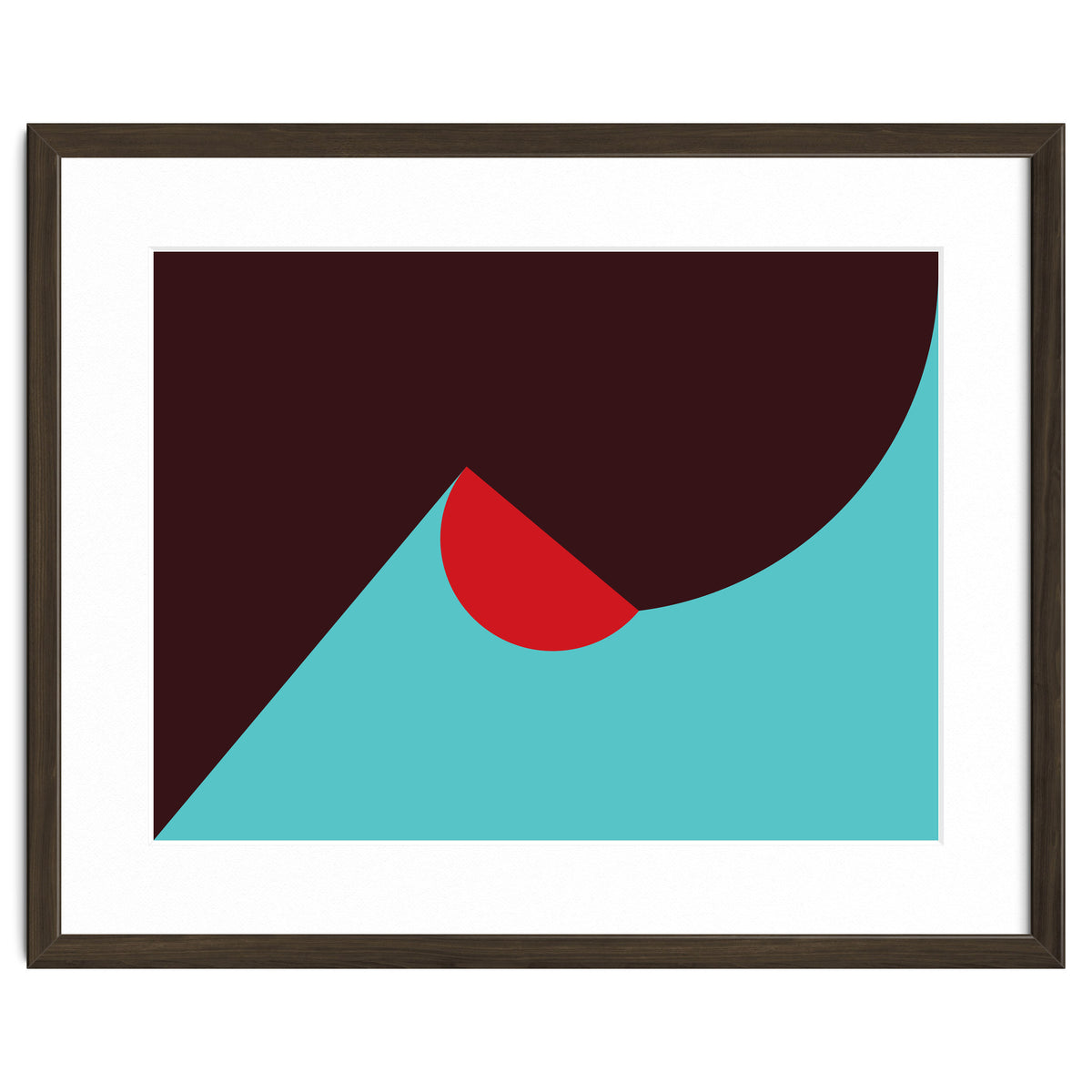 Geometric Shapes No. 8 - blue, purple & red