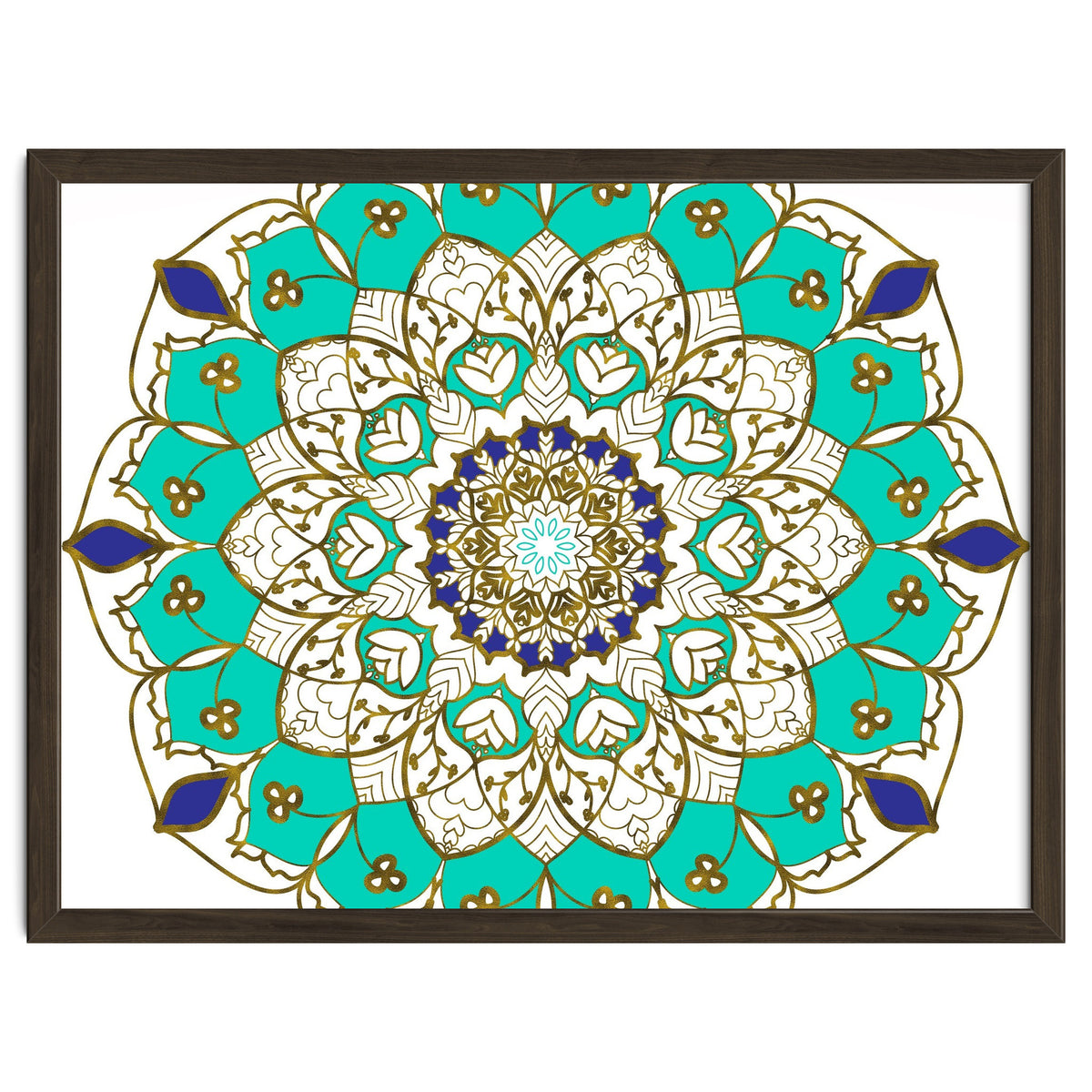 Blue and Gold Mandala