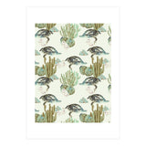 Crocodile pattern on the cactus (Print Only) thumbnail