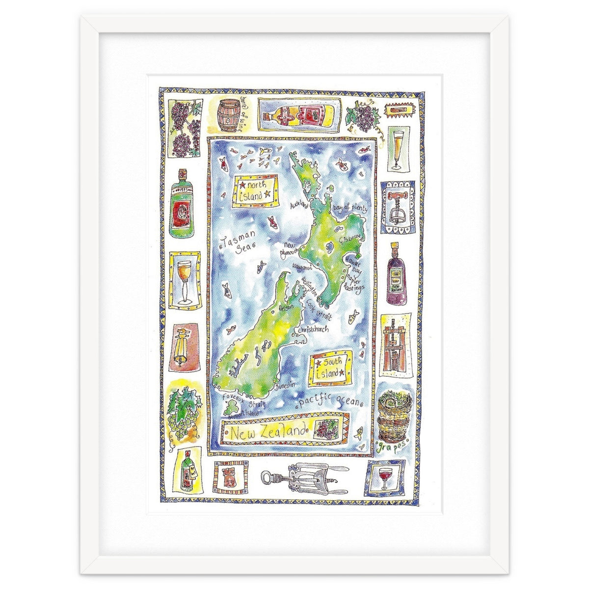 A wine map of New Zealand