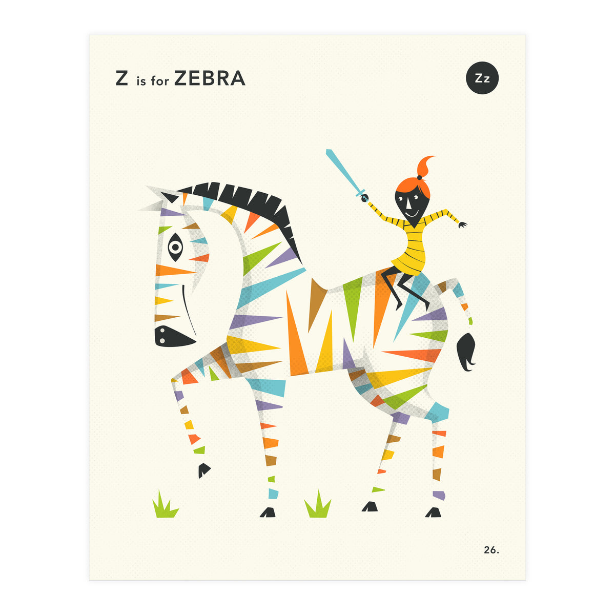 Z Is For Zebra (Print Only)