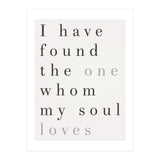 The One My Soul Loves, White (Print Only) thumbnail