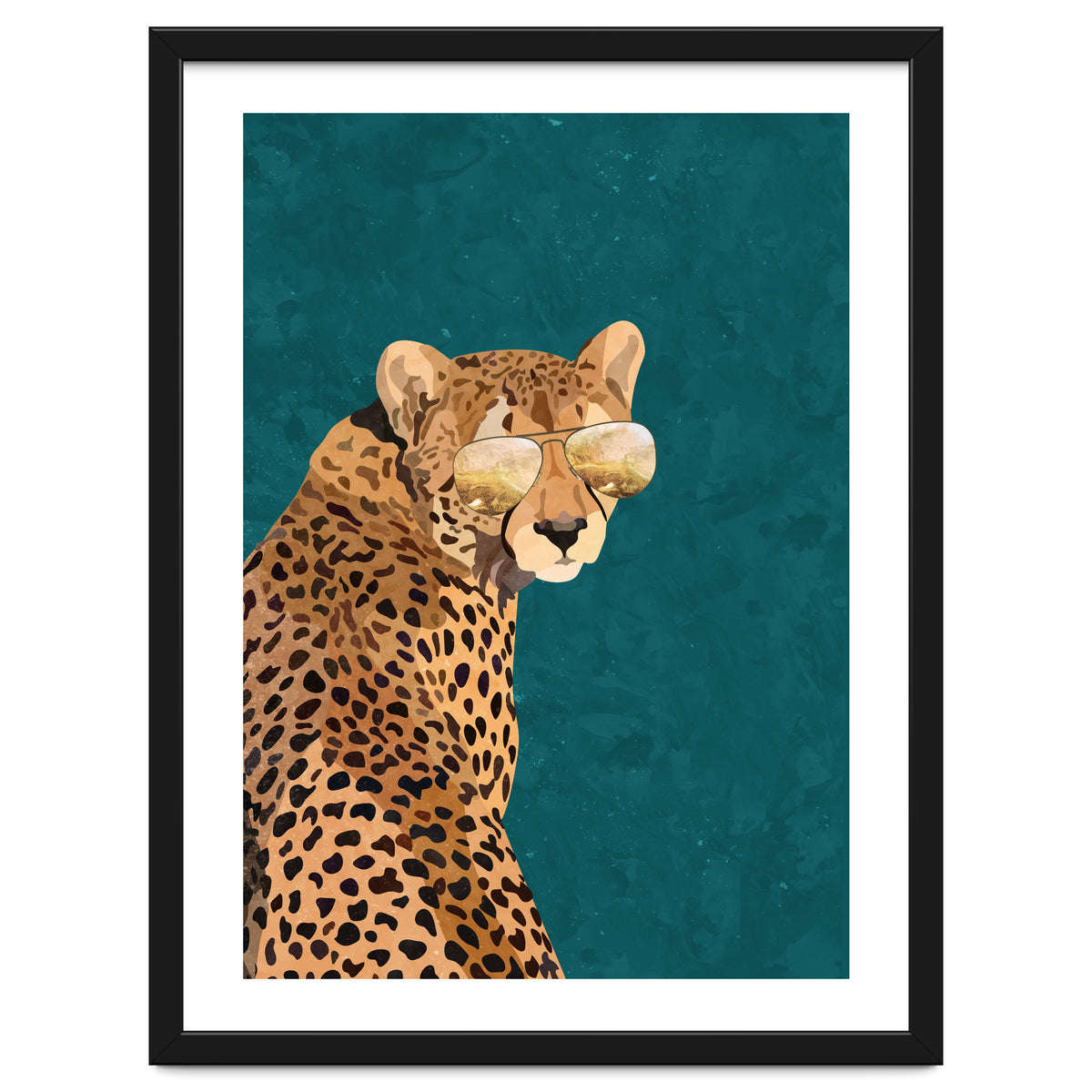 Cool Cat Cheetah Gold and Green