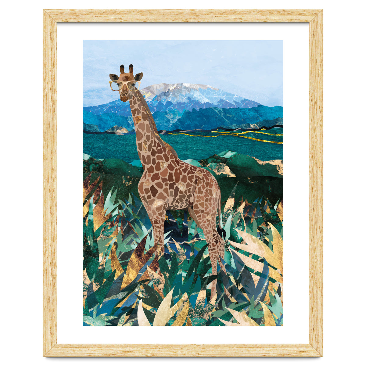 Giraffe in the tropical savanna