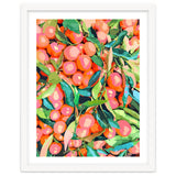 Fruit Garden, Tropical Forest Botanical Painting, Plants Vintage Nature thumbnail
