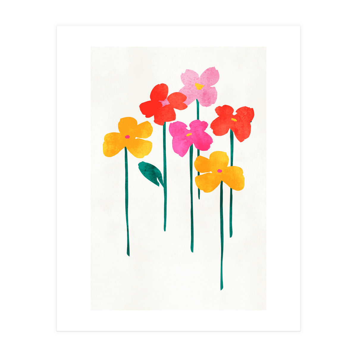 Little Happy Flowers (Print Only)