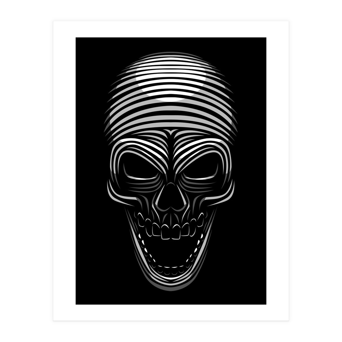 Lines Skull (Print Only)