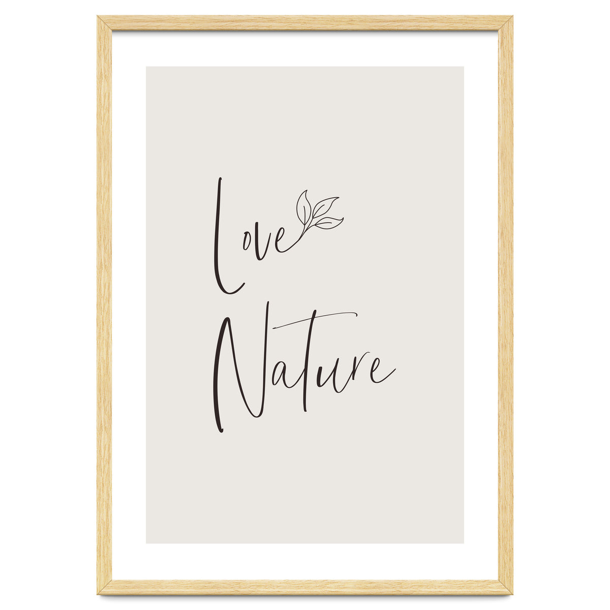 Love nature - minimalist