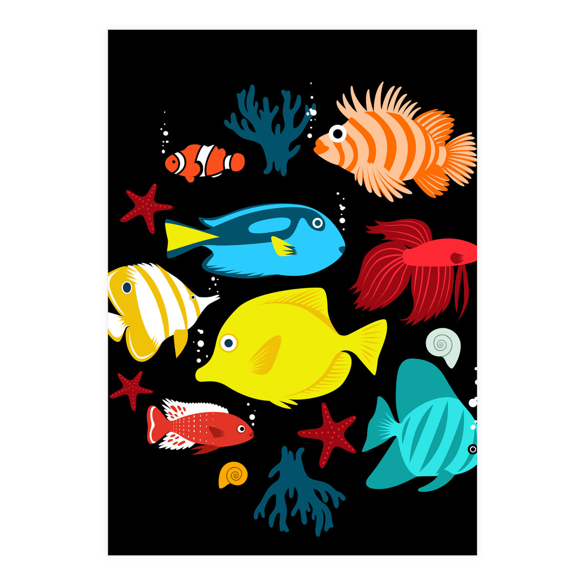Tropical Fish (Print Only)