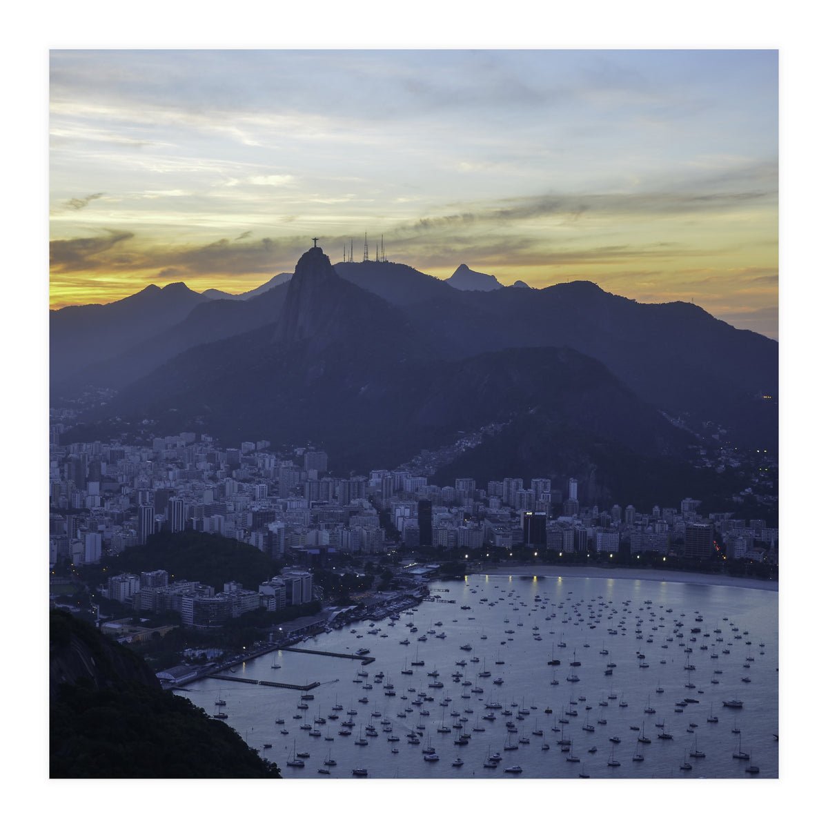 Carioca Sunset 3 1x1 (Print Only)