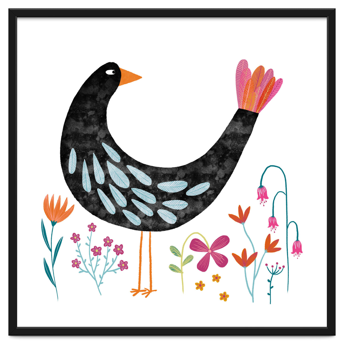 Bird with a Fancy Tail