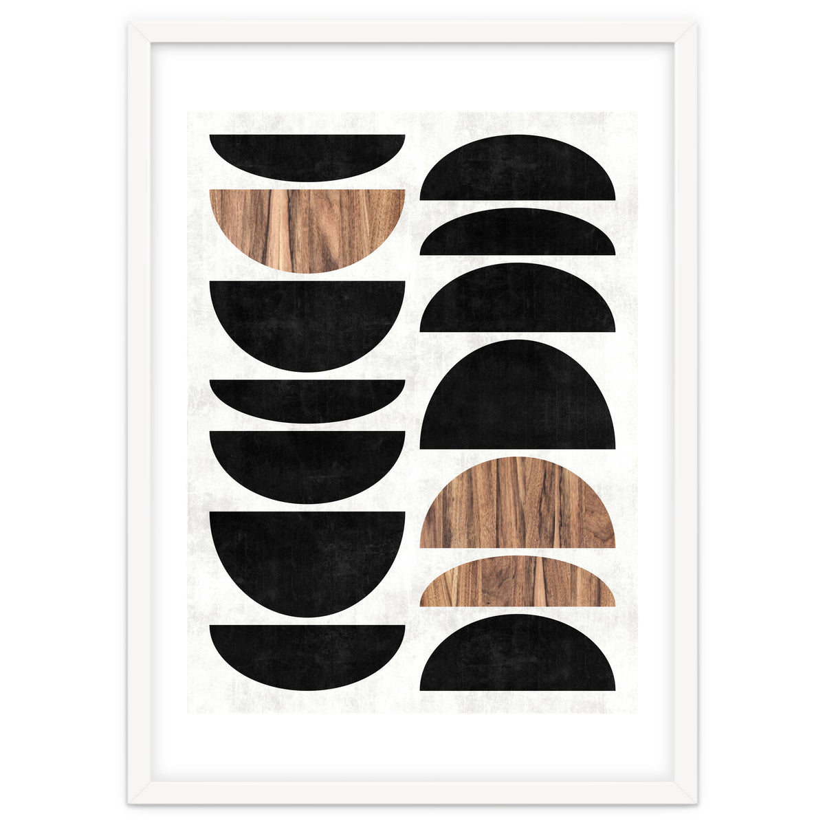 Mid-Century Modern Pattern No.7 - Concrete and Wood