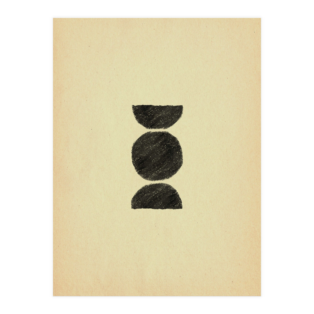 Abstract mid-century modern shapes (Print Only)