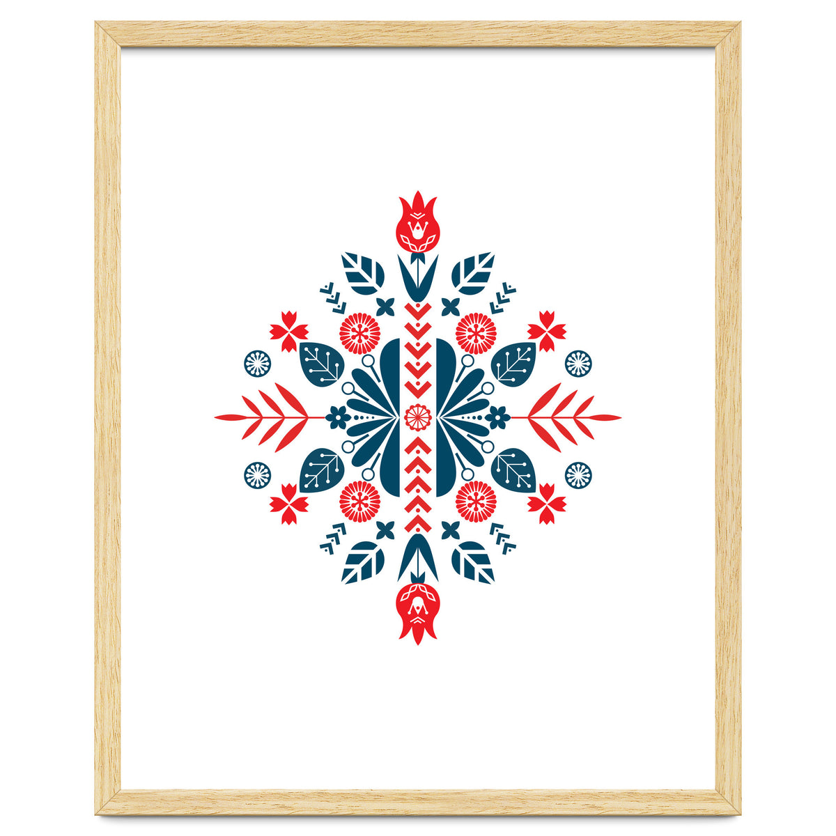 アート・デザイン・音楽 Design from Scandinavia No. 5 Scandinavian Folk Patterns (Print Only) Art Print by Nordic
