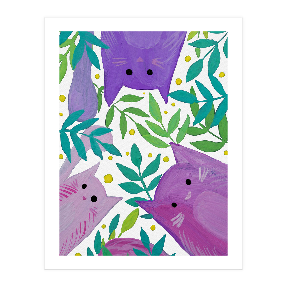 Cats And Branches (Print Only)