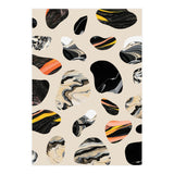 Marble Jelly Beans, Abstract Shapes Nature Eclectic Textures, Precious Stones Agate Dark Mystery (Print Only) thumbnail