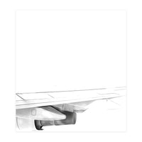 Black and White Airplane (Print Only)