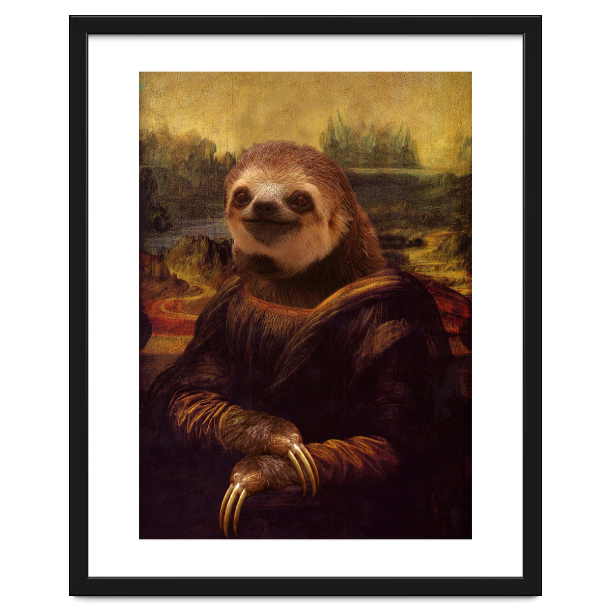 Sloth Mona Lisa