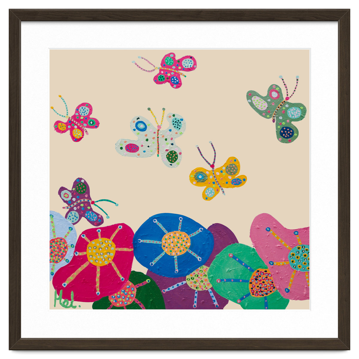 Butterflies Garden (pink)