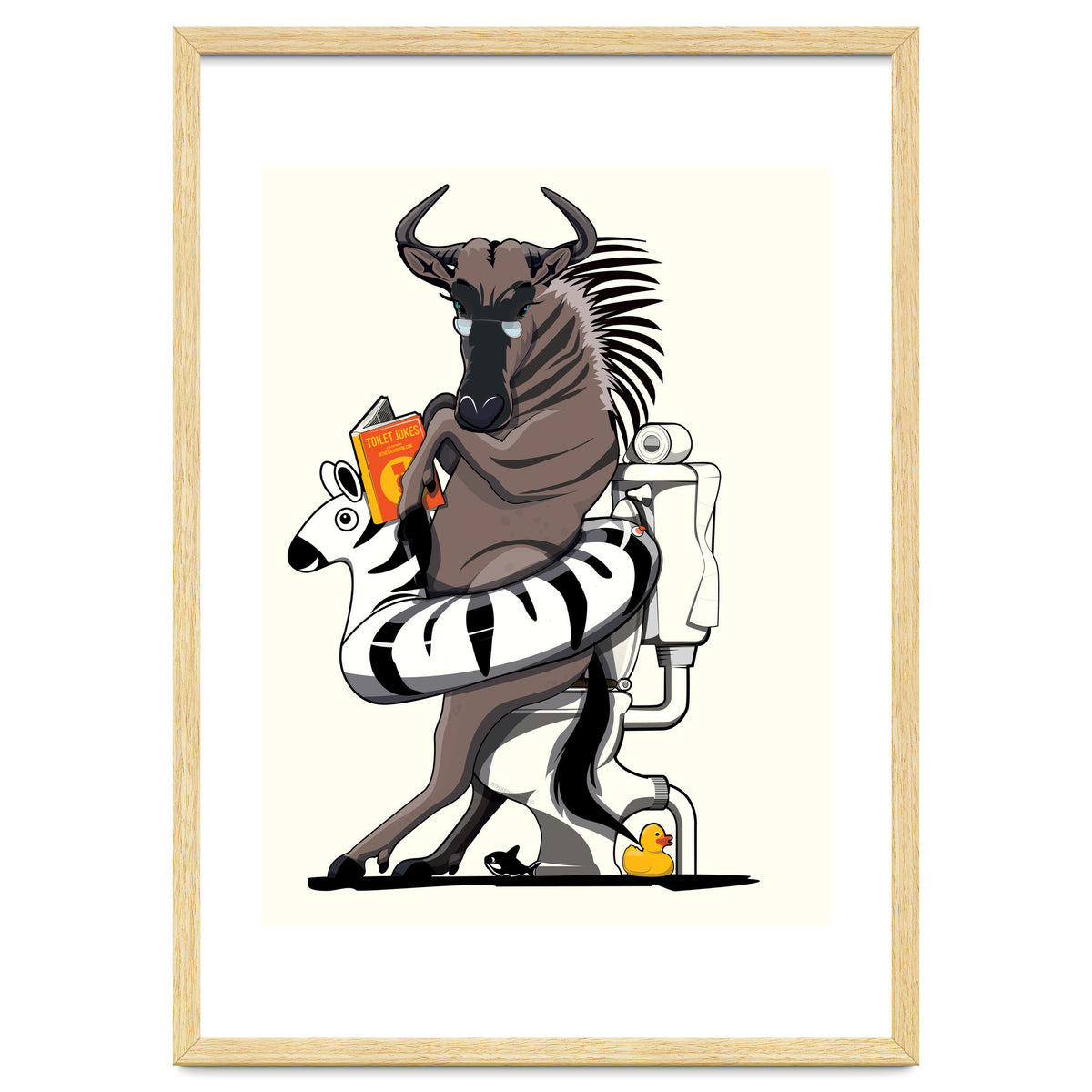 Wildebeest on the toilet, Funny Bathroom Humour