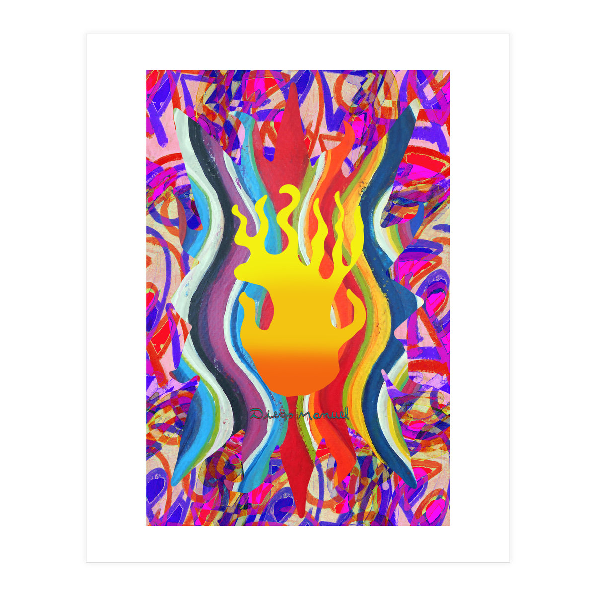 Fuego Y Graffiti 25 (Print Only)