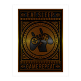 Eat Sleep Game Repeat (Print Only) thumbnail