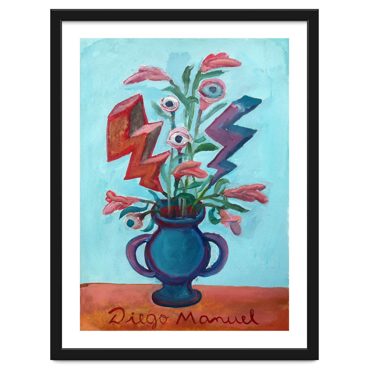 Florero Con Dos Rayos