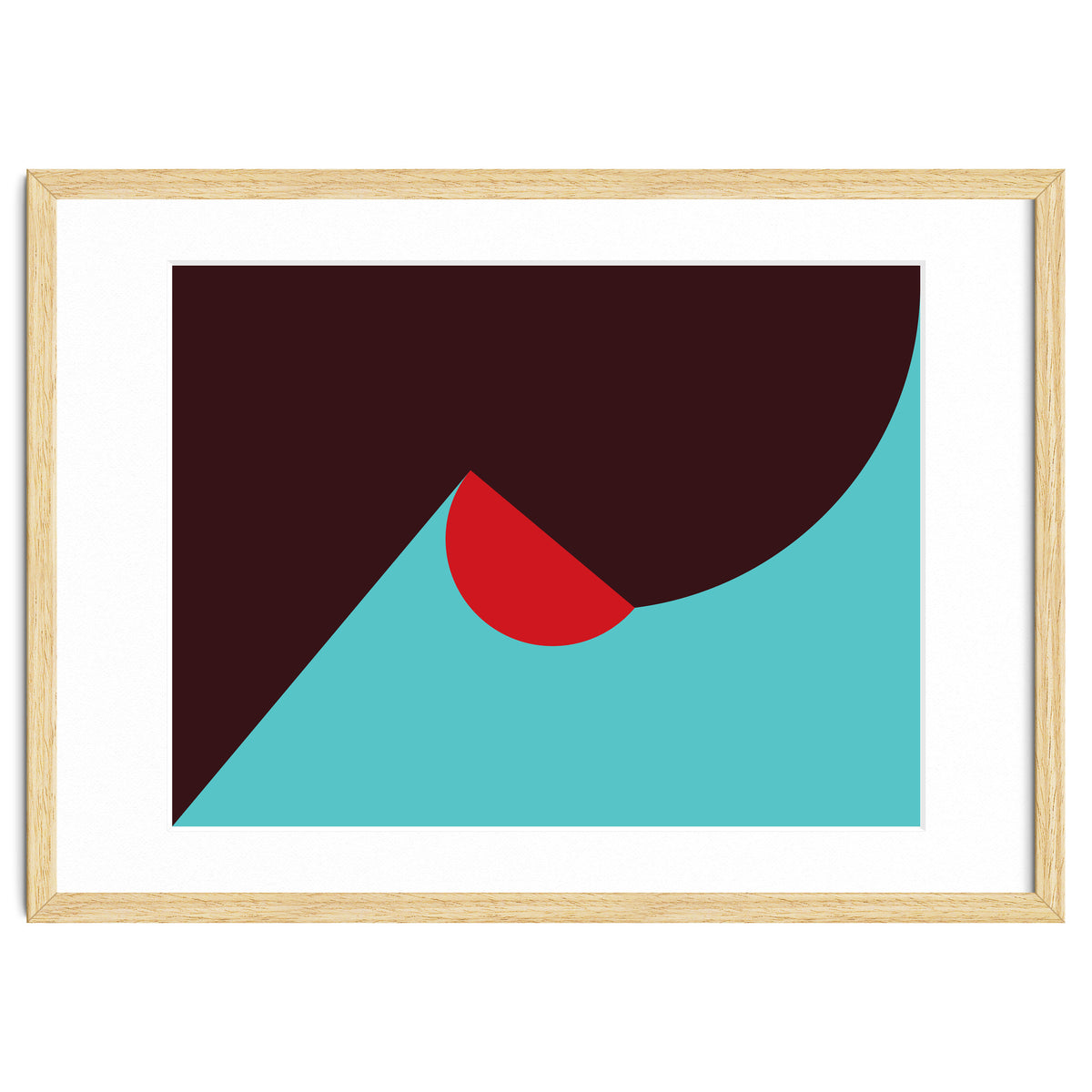 Geometric Shapes No. 8 - blue, purple & red