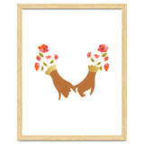 I Pinky Promise | Valentine's Day Love Friendship | Floral Botanical Join Hands Forever thumbnail