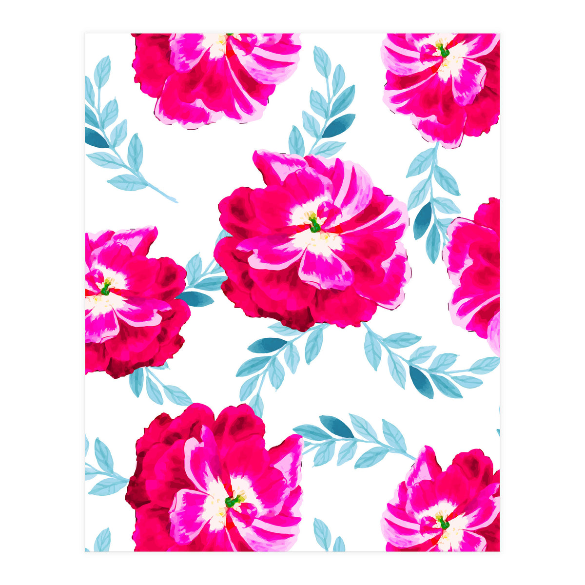 Fluorescent Florals (Print Only)