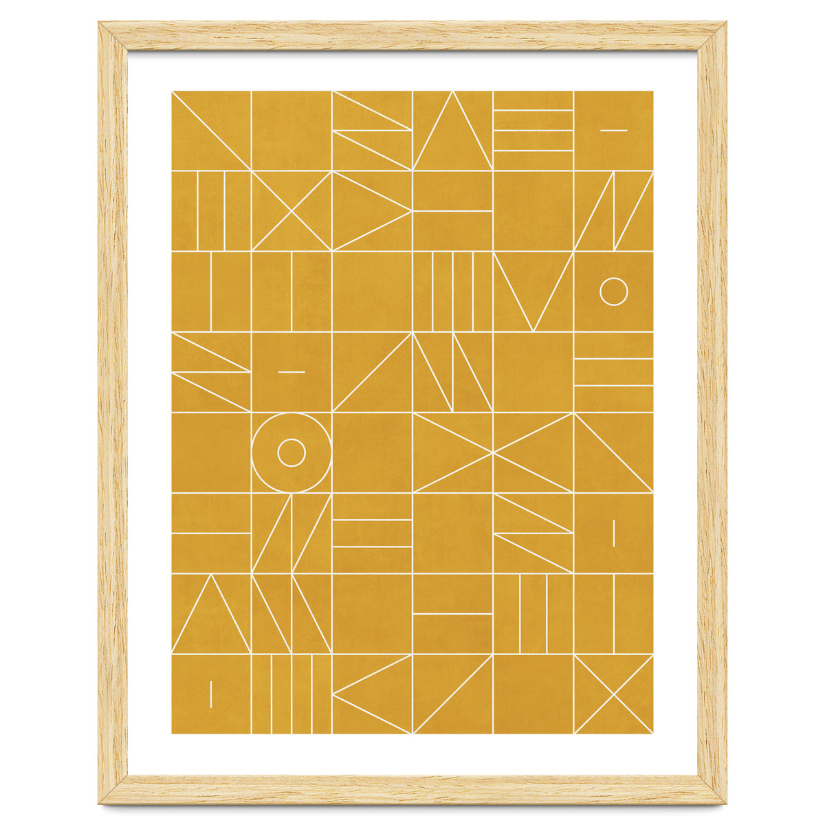 My Favorite Geometric Patterns No.4 - Mustard Yellow