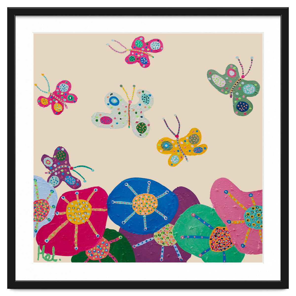 Butterflies Garden (pink)