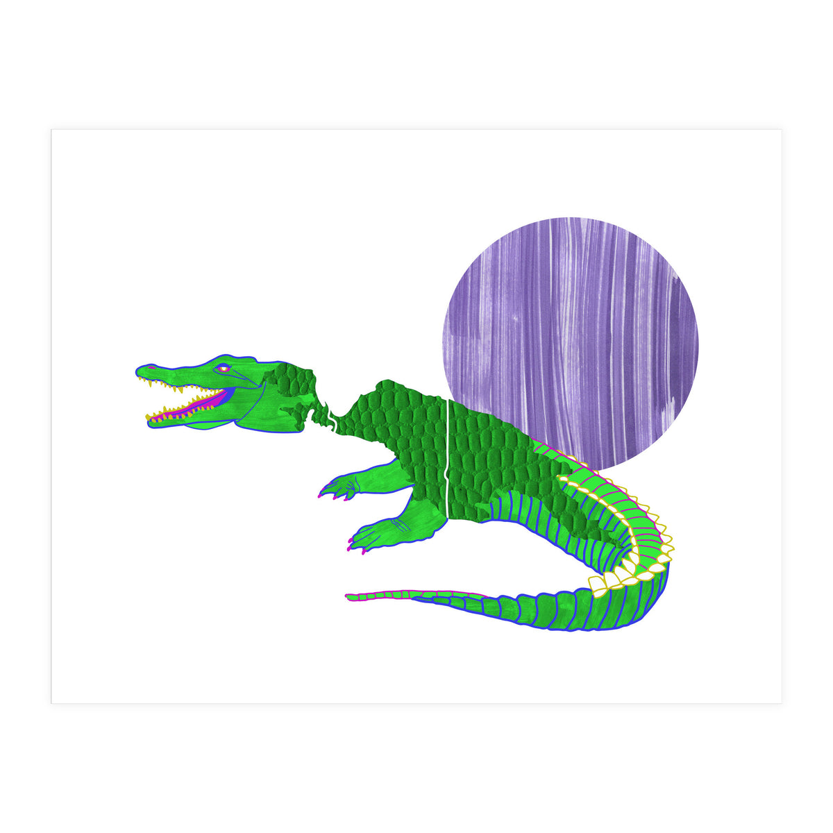 New Guinea Crocodile  (Print Only)