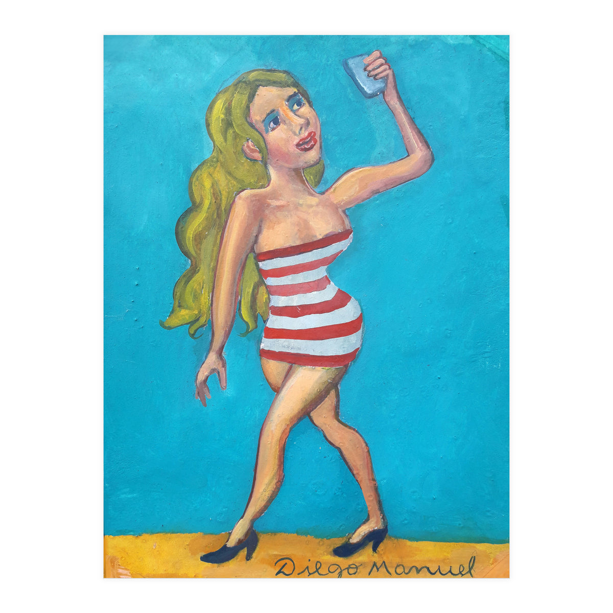 Chica Selfie (Print Only)