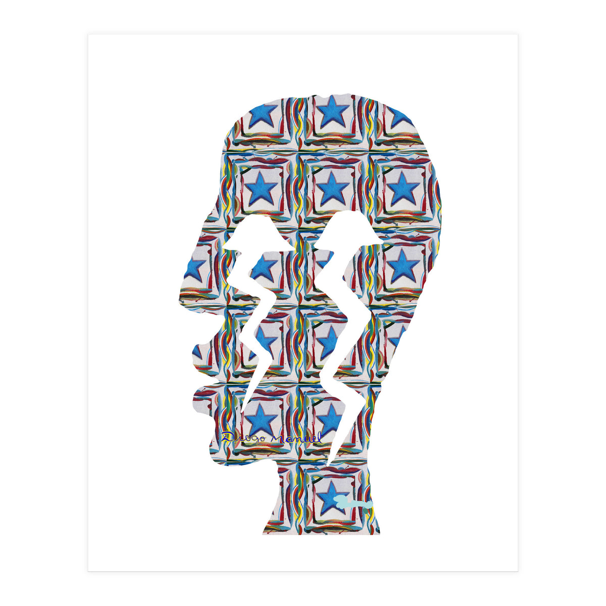 Perfil Con Rayos 12  (Print Only)