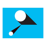 Geometric Shapes No. 46 - blue & black (Print Only) thumbnail