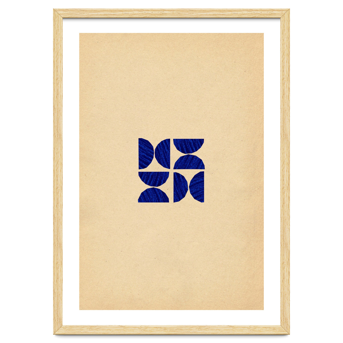 Ultramarine abstract shapes