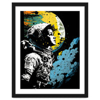 Astronaut Girl Illustration
