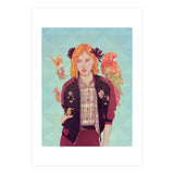 Blue Magnolia Lady (Print Only) thumbnail