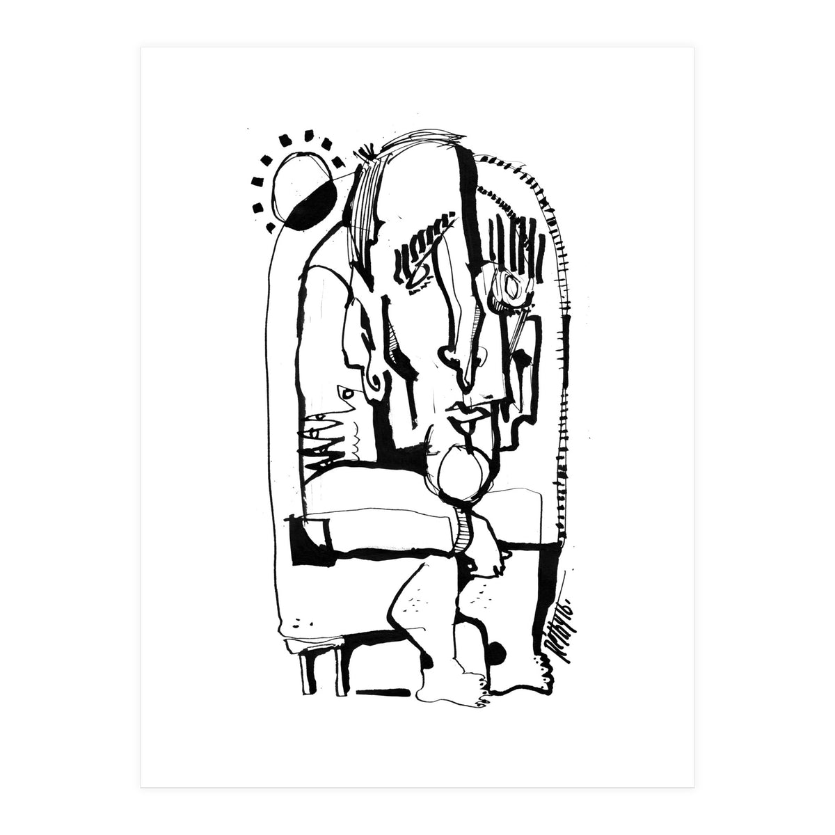 Freezing in Sunlight - b&w (Print Only)