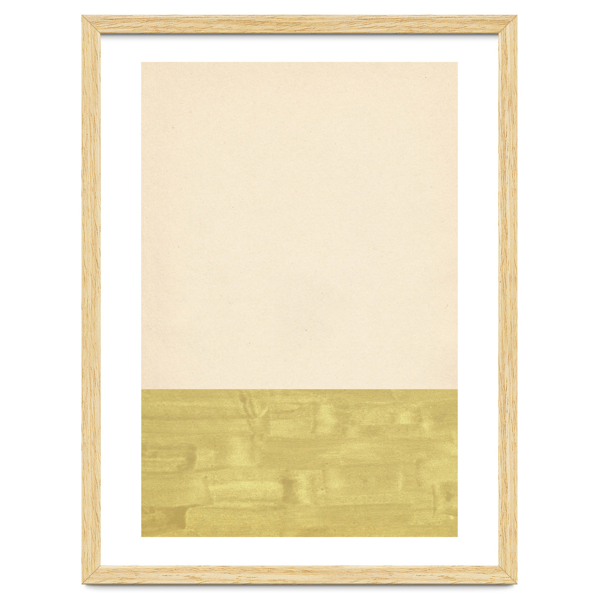 Green and beige color blocks