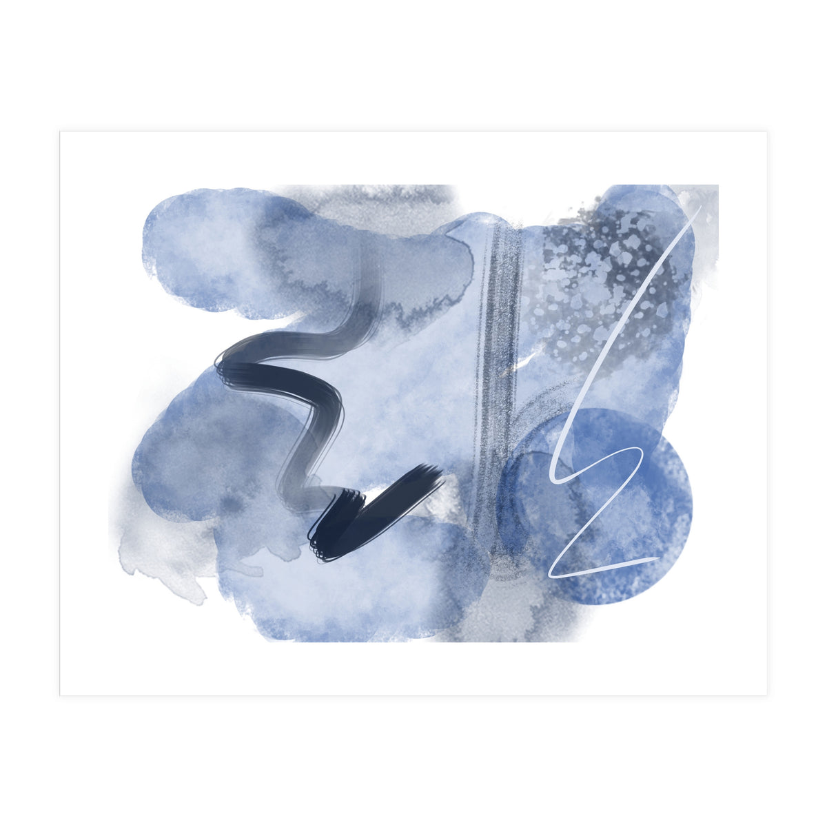 Azul e azul (Print Only)