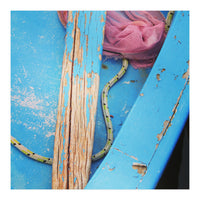 Weathered boat, sail and oar (Print Only)