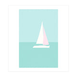 Minimal Sailboat - Turquoise Coast (Print Only) thumbnail