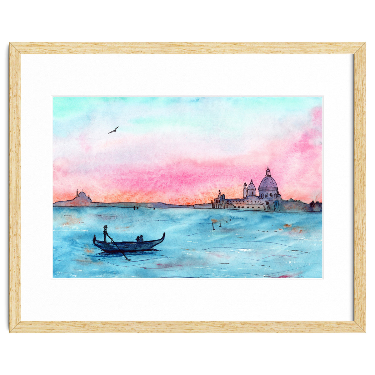 Sunset in Venice || watercolor