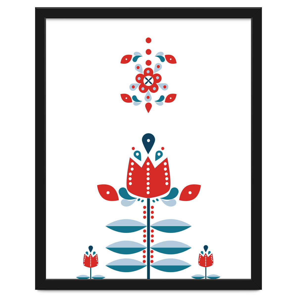 Scandinavian Folk Flowers